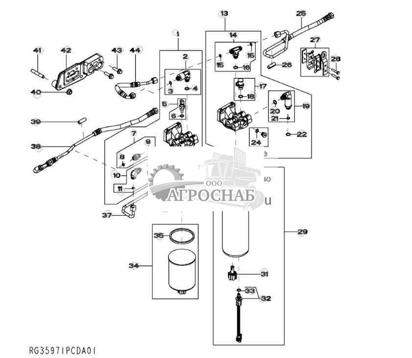 3501, 3510 Fuel Filter 